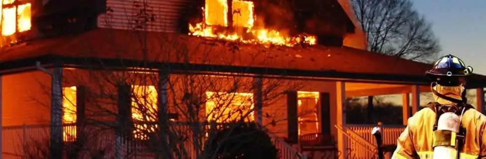 fire damage repair emergency response at a residential property affected by an active house fire in Bloomington, IN